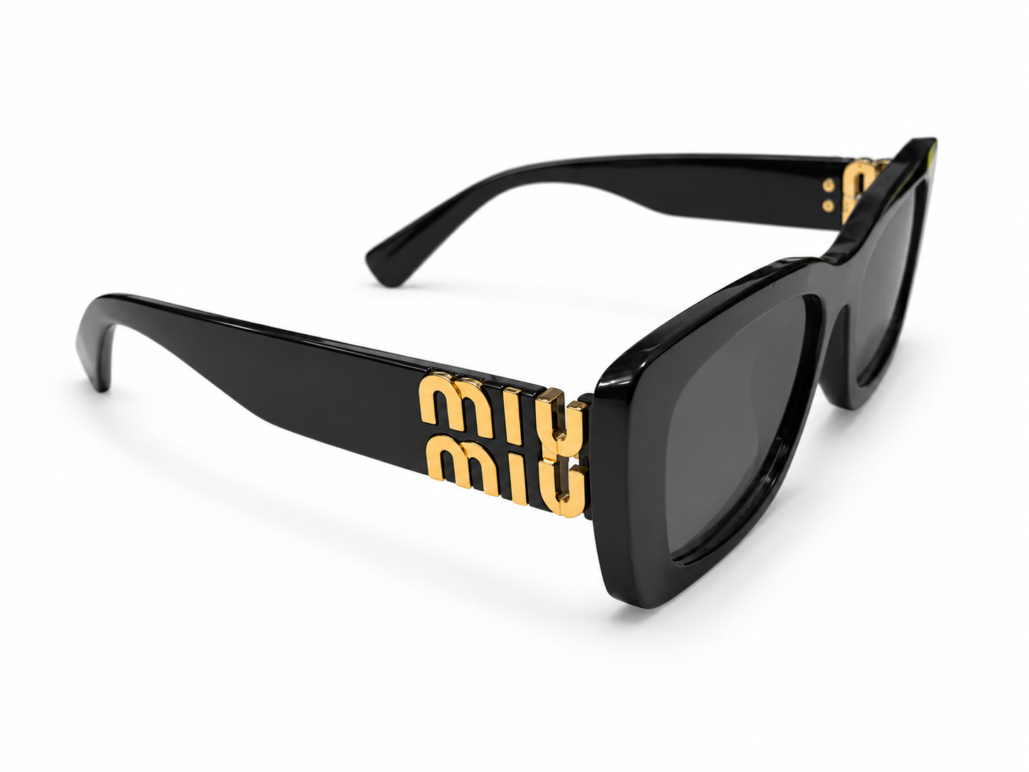 Lentes Negros con Detalle Dorado - Imagen 3