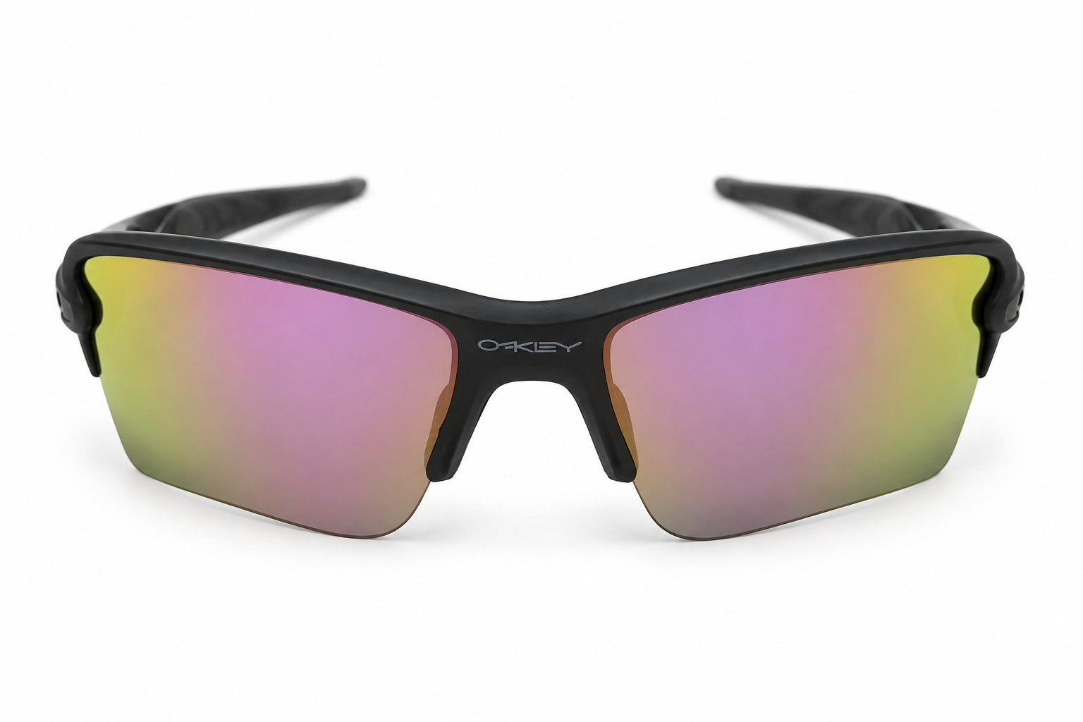 Gafas Deportivas Negras con Lentes de Efecto Tornasol