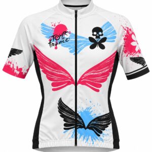 Jersey de Ciclismo Tour de France – Blanco, Fucsia y Celeste