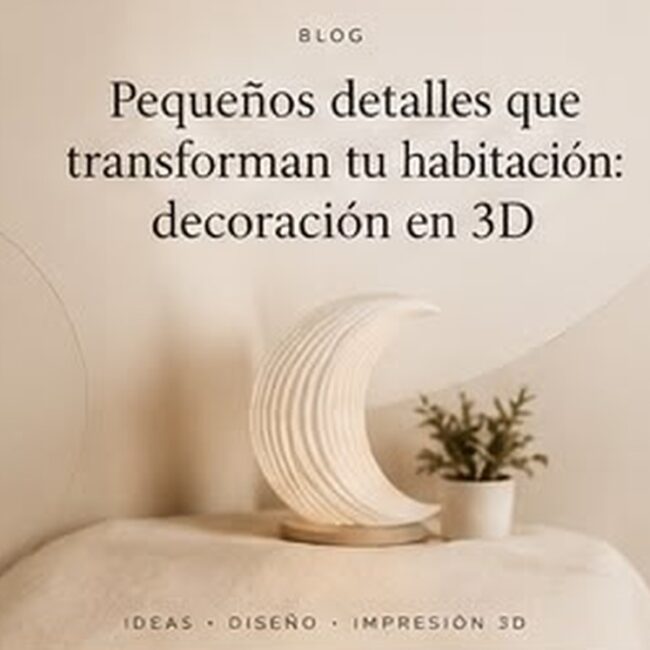 Pequeños detalles que transforman tu habitación: decoración en 3D