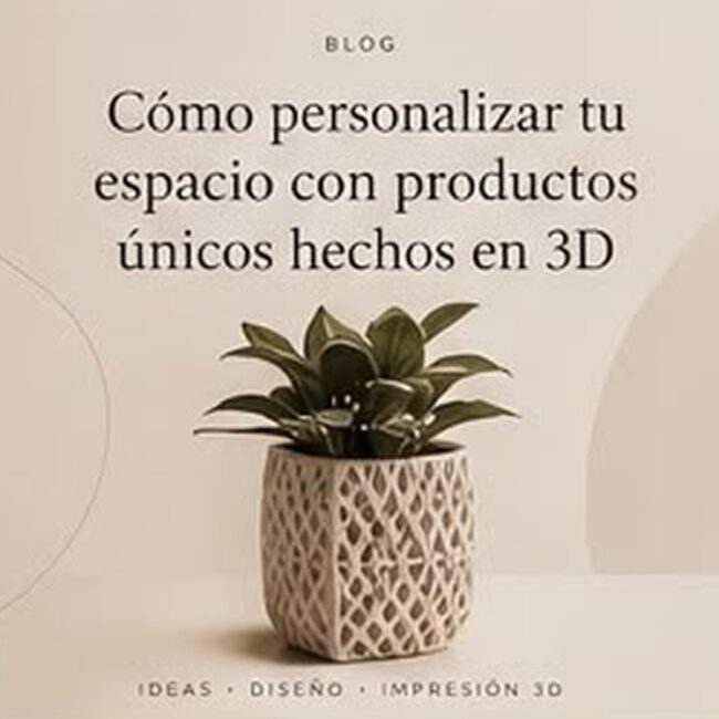 Cómo personalizar tu espacio con productos únicos hechos en 3D
