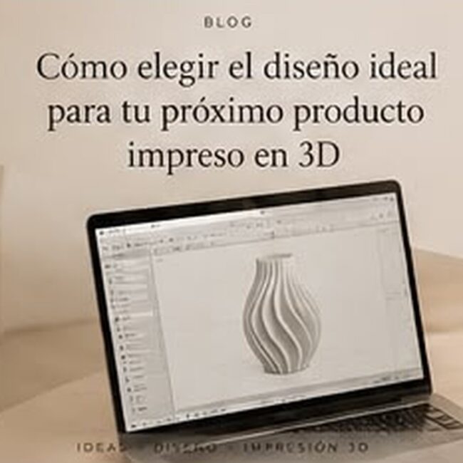 Cómo elegir el diseño ideal para tu próximo producto impreso en 3D