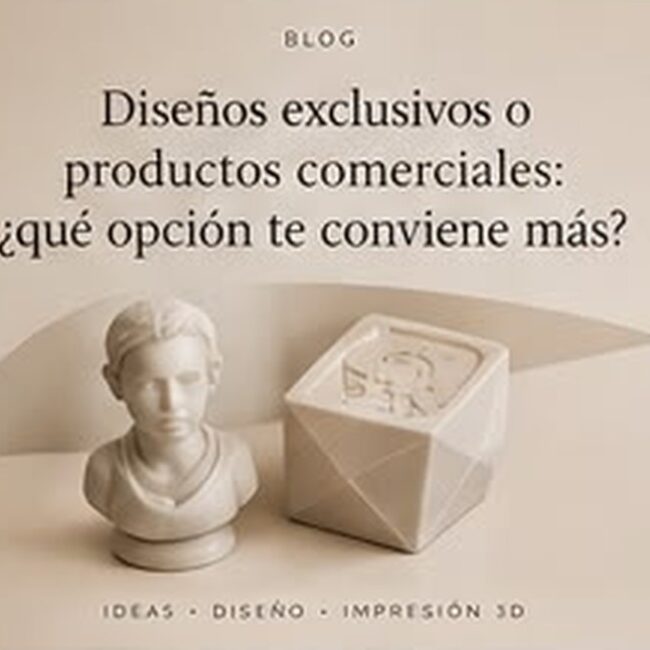 Diseños exclusivos o productos comerciales: ¿qué opción te conviene más?