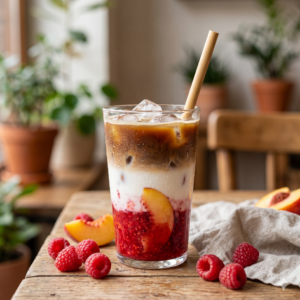 Iced latte frutal