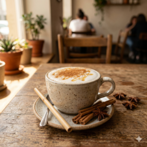Latte de miel y canela