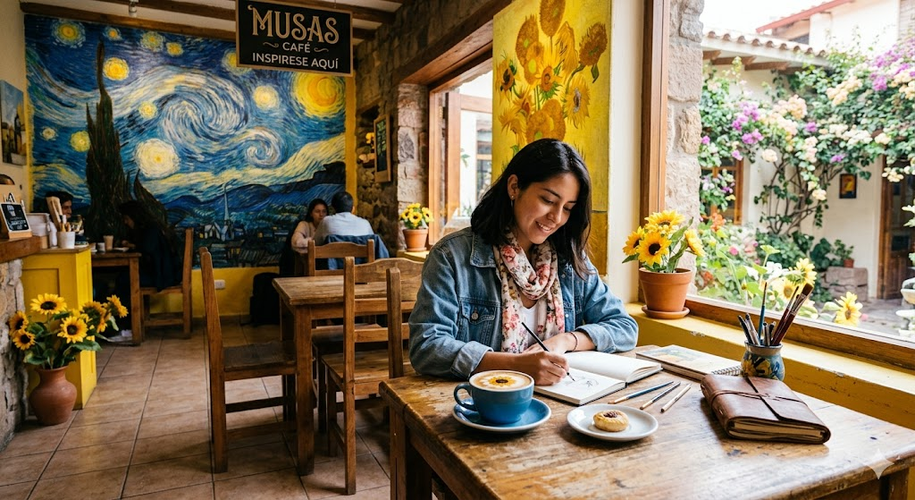 El arte y el cafe te espera en Musas