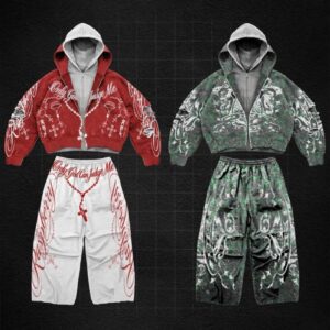 Sudadera Tokyo Chrome red and green